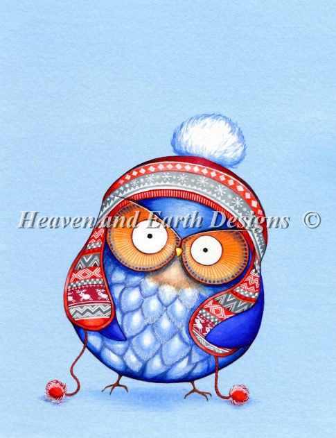 Winter Hat Owl - Click Image to Close